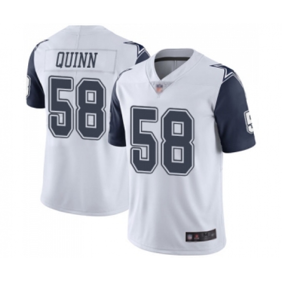 Youth Dallas Cowboys 58 Robert Quinn Limited White Rush Vapor Untouchable Football Jersey