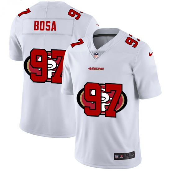 Men's San Francisco 49ers 97 Nick Bosa White Nike White Shadow Edition Limited Jersey