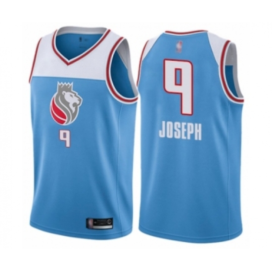 Men's Sacramento Kings 9 Cory Joseph Authentic Blue Basketball Jersey - City Edition