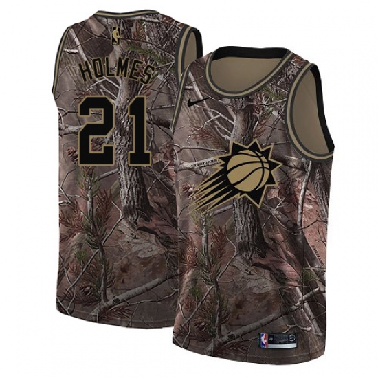 Women's Nike Phoenix Suns 21 Richaun Holmes Swingman Camo Realtree Collection NBA Jersey