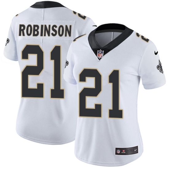 Women's Nike New Orleans Saints 21 Patrick Robinson White Vapor Untouchable Limited Player NFL Jersey