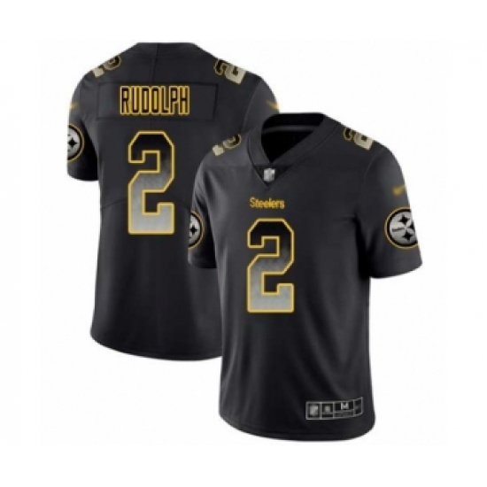 Men's Pittsburgh Steelers 2 Mason Rudolph Limited Black Smoke Fashion Football Jersey