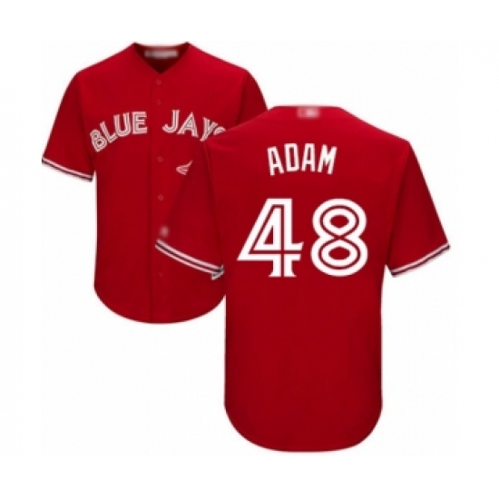 Youth Toronto Blue Jays 48 Jason Adam Authentic Scarlet Alternate Baseball Player Jersey