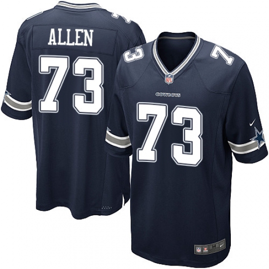 Men's Nike Dallas Cowboys 73 Larry Allen Game Navy Blue Team Color NFL Jersey