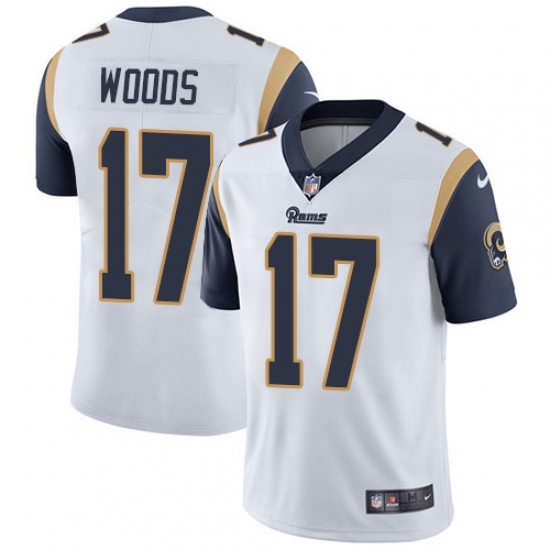 Youth Nike Los Angeles Rams 17 Robert Woods White Vapor Untouchable Limited Player NFL Jersey
