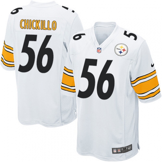 Men's Nike Pittsburgh Steelers 56 Anthony Chickillo Game White NFL Jersey