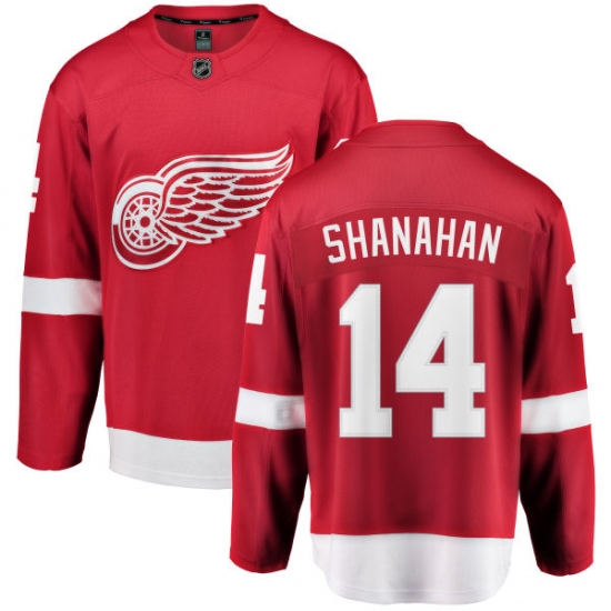 Youth Detroit Red Wings 14 Brendan Shanahan Fanatics Branded Red Home Breakaway NHL Jersey