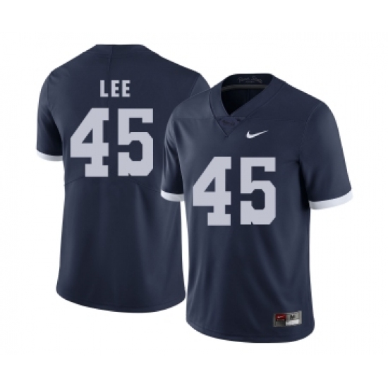 Penn State Nittany Lions 45 Sean Lee Navy College Football Jersey