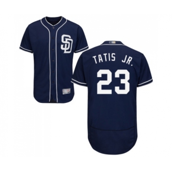 Men's San Diego Padres 23 Fernando Tatis Jr. Navy Blue Alternate Flex Base Authentic Collection Baseball Jersey