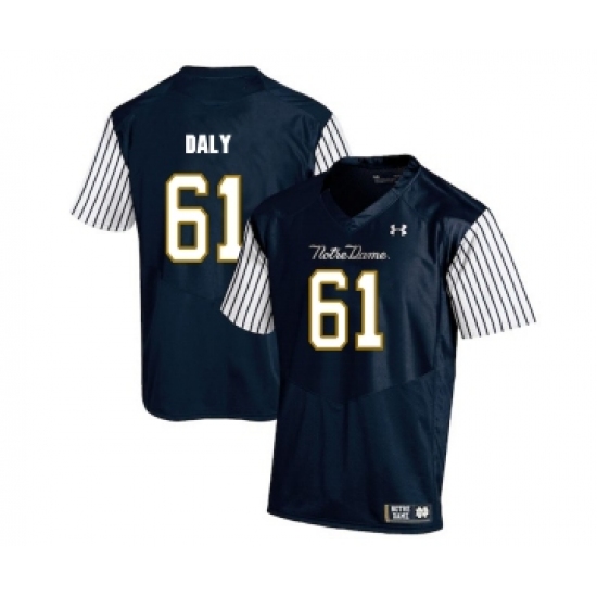 Notre Dame Fighting Irish 61 Scott Daly Navy College Football Jersey