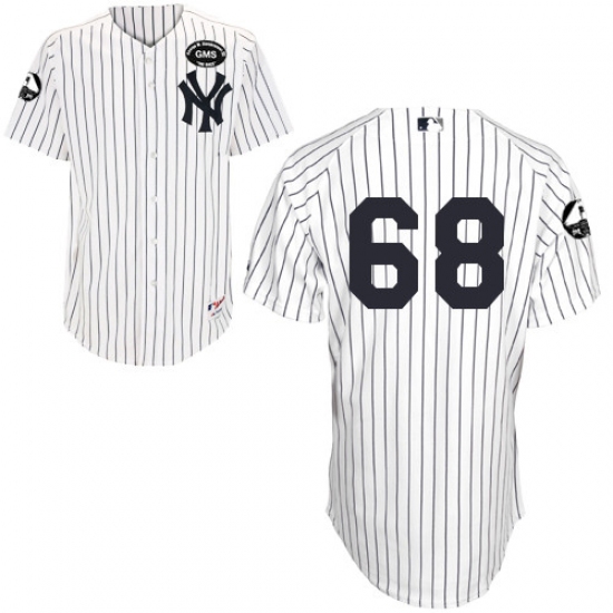 Men's Majestic New York Yankees 68 Dellin Betances Authentic White GMS "The Boss" MLB Jersey