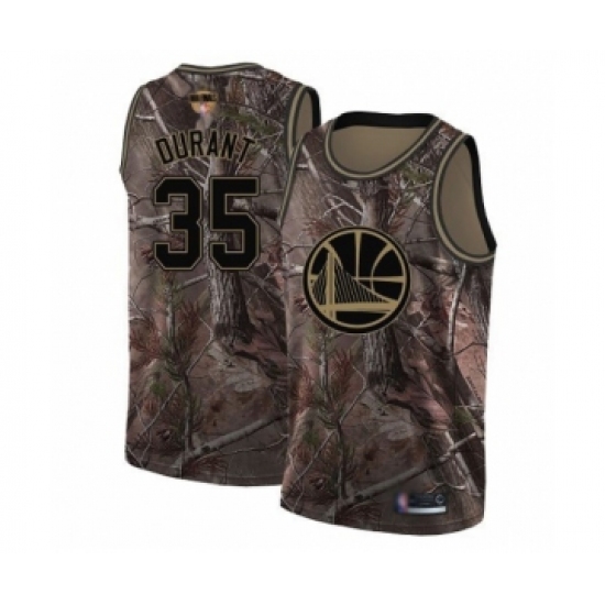 Youth Golden State Warriors 35 Kevin Durant Swingman Camo Realtree Collection Basketball 2019 Basketball Finals Bound Jersey