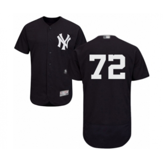 Men's New York Yankees 72 Chance Adams Navy Blue Alternate Flex Base Authentic Collection Baseball Player Jersey