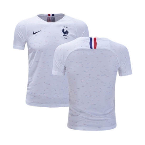 France Blank Away Kid Soccer Country Jersey