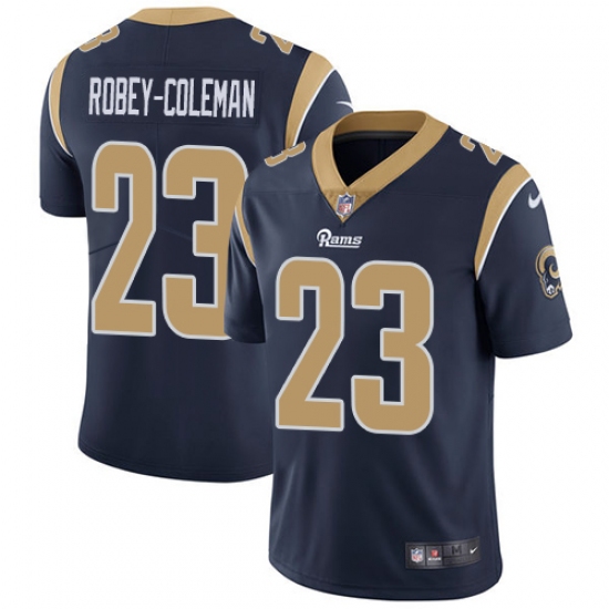Youth Nike Los Angeles Rams 23 Nickell Robey-Coleman Navy Blue Team Color Vapor Untouchable Limited Player NFL Jersey