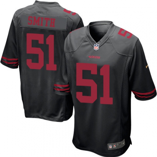 Men's Nike San Francisco 49ers 51 Malcolm Smith Game Black NFL Jersey