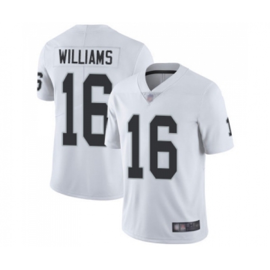 Men's Oakland Raiders 16 Tyrell Williams White Vapor Untouchable Limited Player Football Jersey