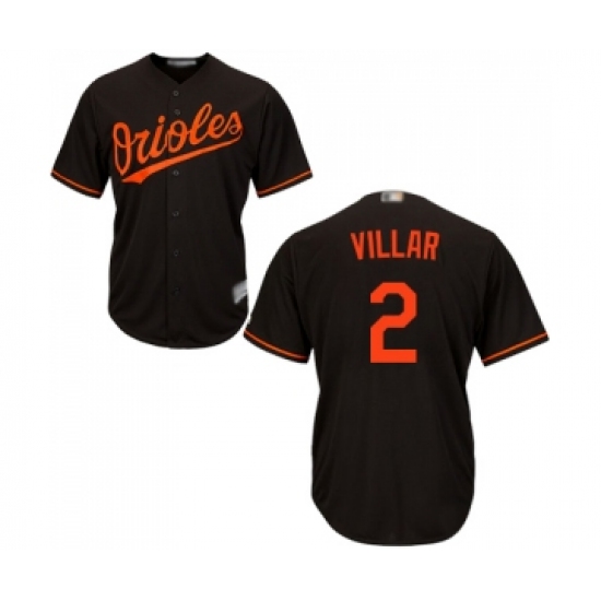 Youth Baltimore Orioles 2 Jonathan Villar Replica Black Alternate Cool Base Baseball Jersey