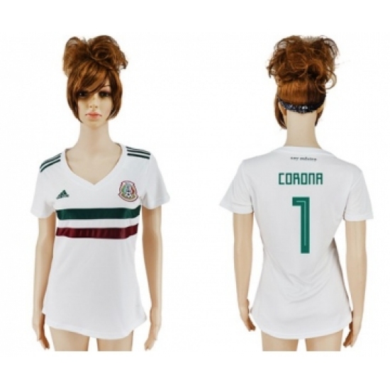 Women's Mexico 1 Corona Away Soccer Country Jersey