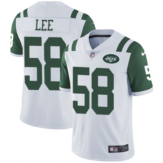 Youth Nike New York Jets 58 Darron Lee White Vapor Untouchable Limited Player NFL Jersey