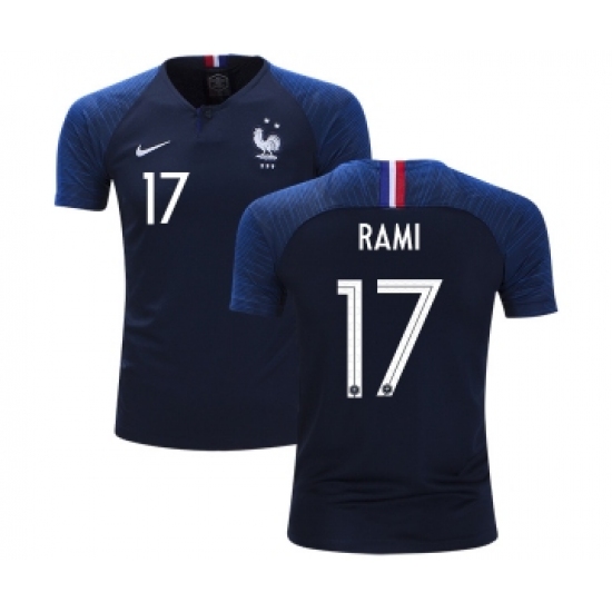 France 17 Rami Home Kid Soccer Country Jersey