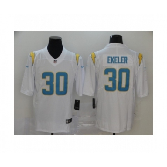 Los Angeles Chargers 30 Austin Ekeler white 2020 Vapor Limited Jersey