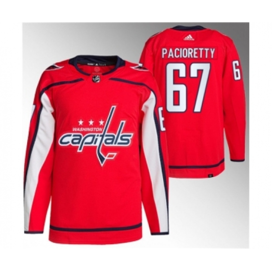 Men's Washington Capitals 67 Max Pacioretty Red Stitched Jersey
