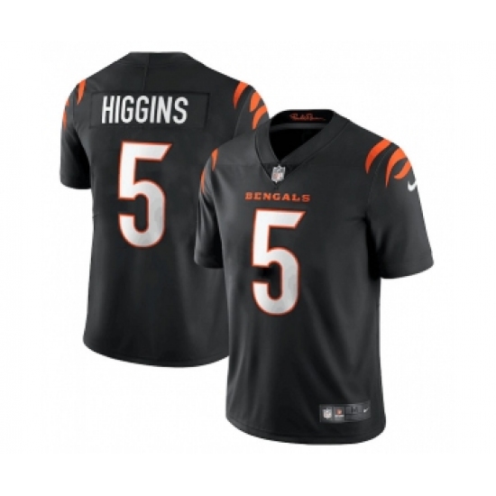 Men's Cincinnati Bengals 5 Tee Higgins Black Vapor Untouchable Limited Stitched Jersey
