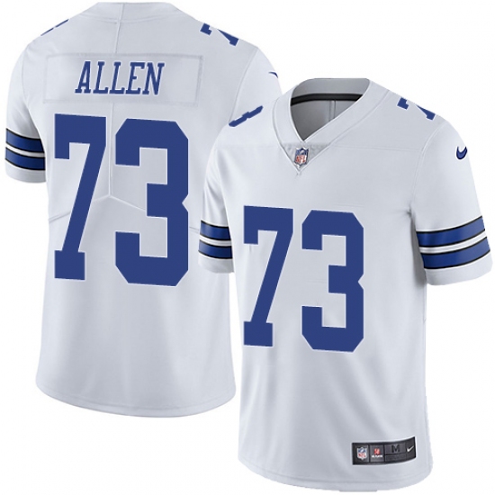 Men's Nike Dallas Cowboys 73 Larry Allen White Vapor Untouchable Limited Player NFL Jersey