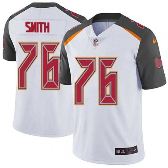 Men's Nike Tampa Bay Buccaneers 76 Donovan Smith White Vapor Untouchable Limited Player NFL Jersey