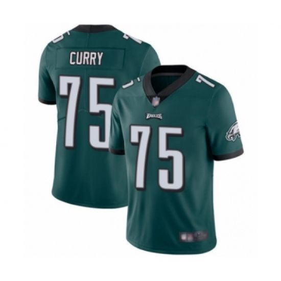 Youth Philadelphia Eagles 75 Vinny Curry Midnight Green Team Color Vapor Untouchable Limited Player Football Jersey