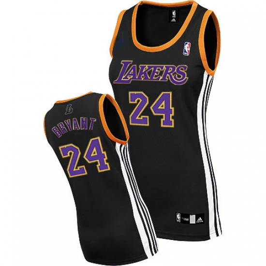 Women's Adidas Los Angeles Lakers 24 Kobe Bryant Authentic Black NBA Jersey