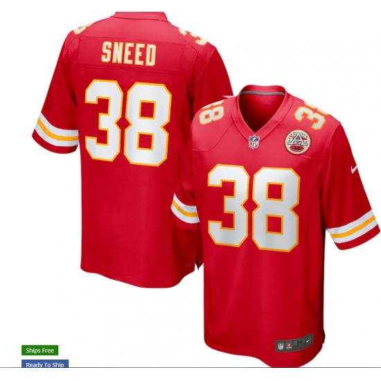 Men's Kansas City Chiefs 38 L'Jarius Sneed Red Limited Jersey
