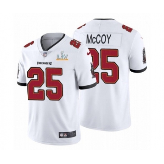 Youth Tampa Bay Buccaneers 25 LeSean McCoy White 2021 Super Bowl LV Jersey