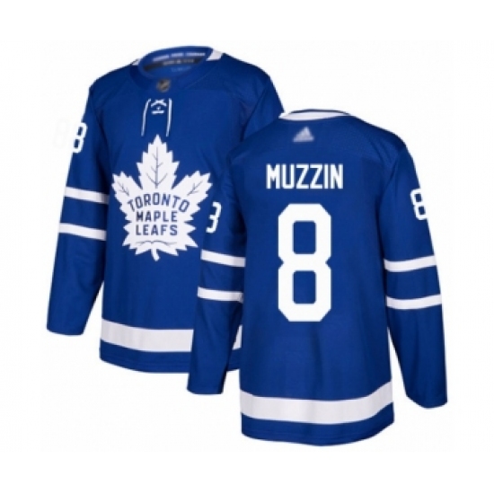 Men's Toronto Maple Leafs 8 Jake Muzzin Authentic Royal Blue Home Hockey Jersey