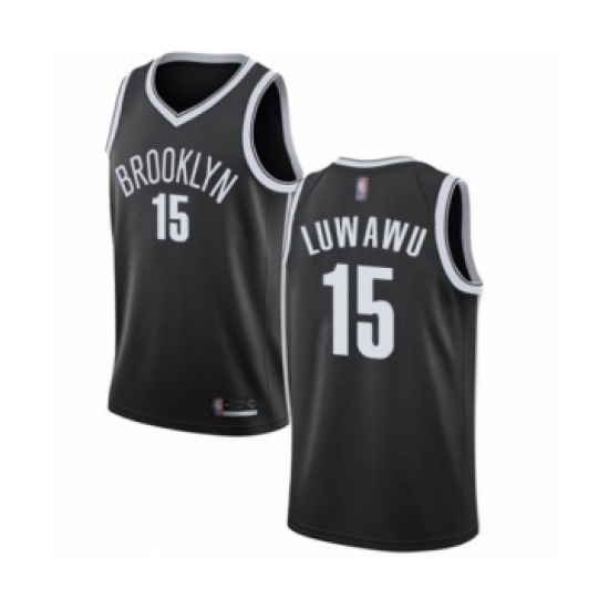 Youth Brooklyn Nets 15 Timothe Luwawu Authentic Black Basketball Jersey - Icon Edition