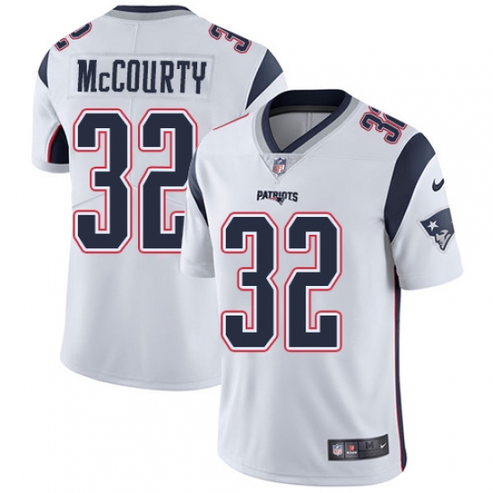 Youth Nike New England Patriots 32 Devin McCourty White Vapor Untouchable Limited Player NFL Jersey
