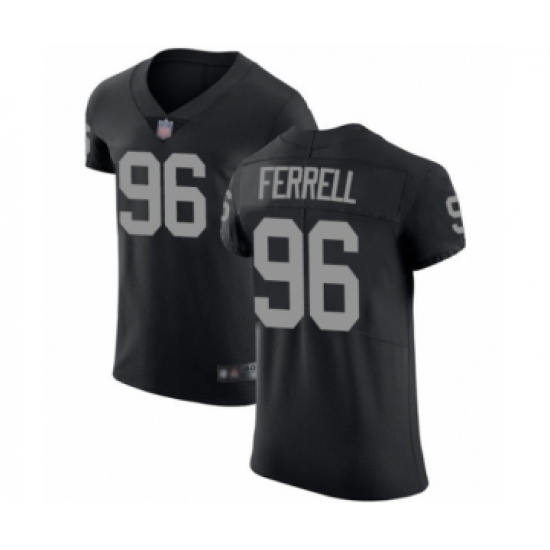 Men's Oakland Raiders 96 Clelin Ferrell Black Team Color Vapor Untouchable Elite Player Football Jersey