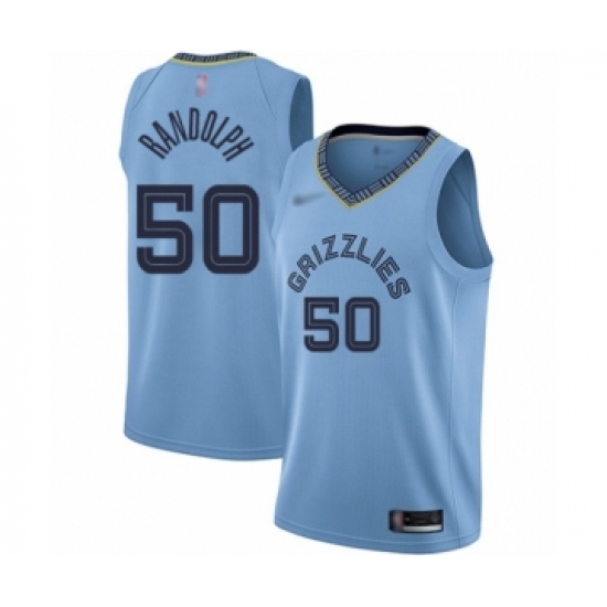Women's Memphis Grizzlies 50 Zach Randolph Swingman Blue Finished Basketball Jersey Statement Edition