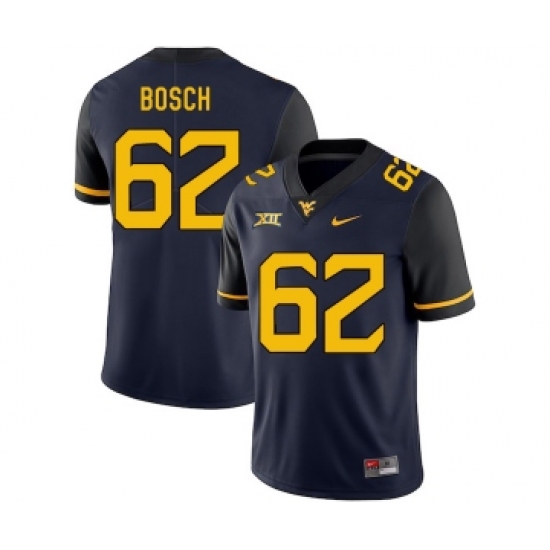 West Virginia Mountaineers 62 Kyle Bosch Navy College Football Jersey