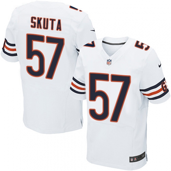 Men's Nike Chicago Bears 57 Dan Skuta Elite White NFL Jersey
