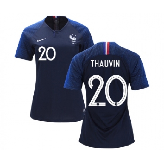 Women's France 20 Thauvin Home Soccer Country Jersey