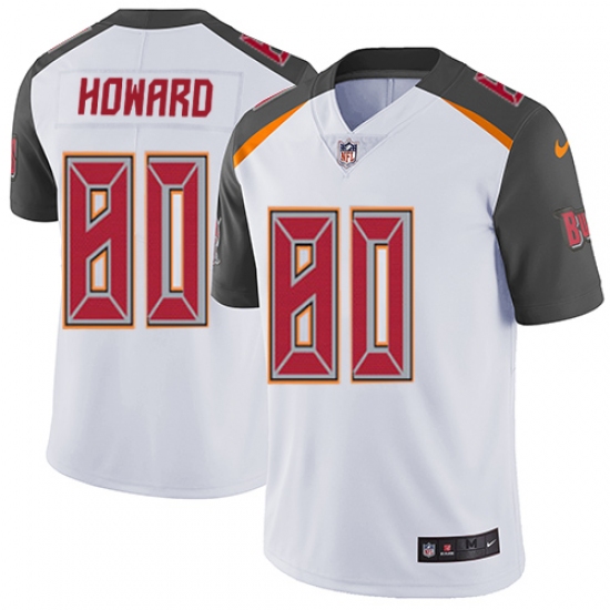 Men's Nike Tampa Bay Buccaneers 80 O. J. Howard White Vapor Untouchable Limited Player NFL Jersey
