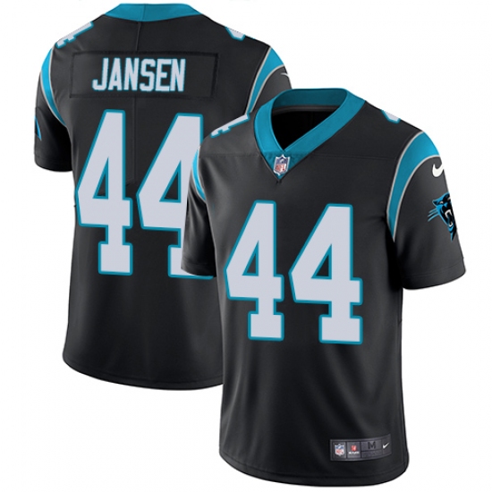 Men's Nike Carolina Panthers 44 J.J. Jansen Black Team Color Vapor Untouchable Limited Player NFL Jersey