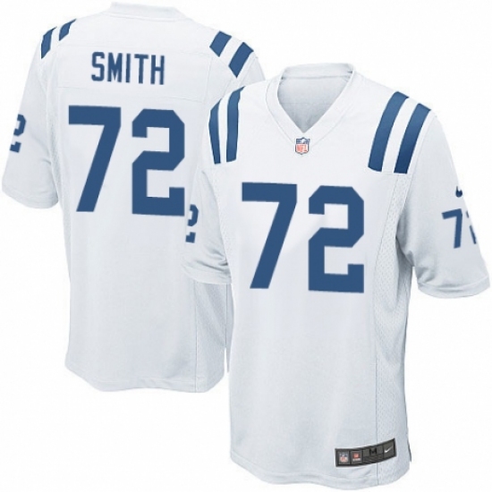 Men's Nike Indianapolis Colts 72 Braden Smith Game White NFL Jersey