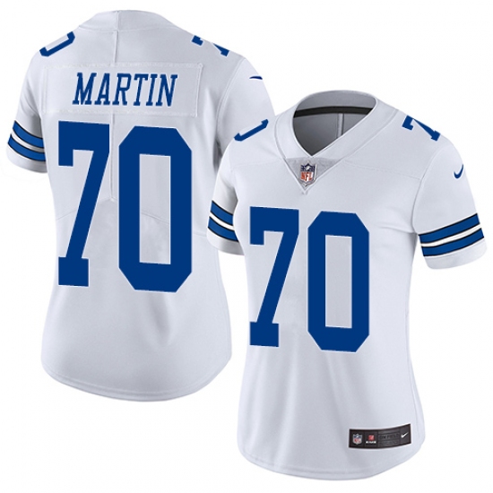 Women's Nike Dallas Cowboys 70 Zack Martin White Vapor Untouchable Limited Player NFL Jersey