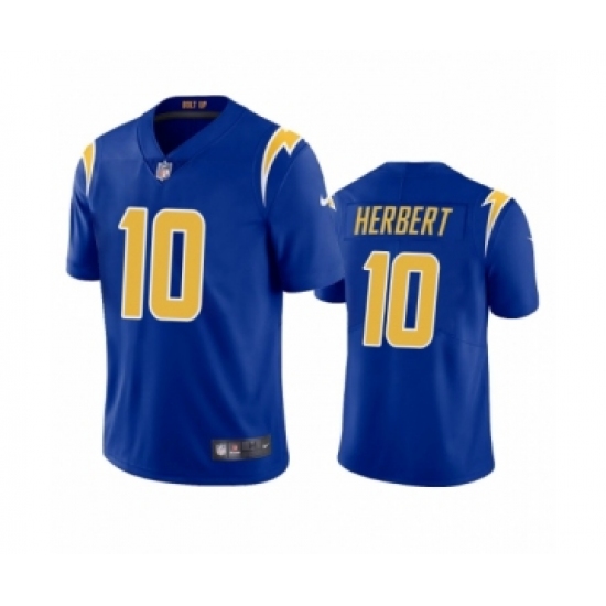 Los Angeles Chargers 10 Justin Herbert Royal 2020 NFL Draft Alternate Vapor Limited Jersey