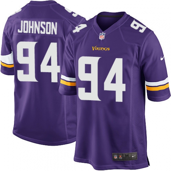 Men's Nike Minnesota Vikings 94 Jaleel Johnson Game Purple Team Color NFL Jersey