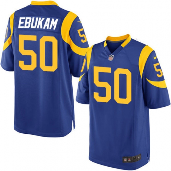 Men's Nike Los Angeles Rams 50 Samson Ebukam Game Royal Blue Alternate NFL Jersey