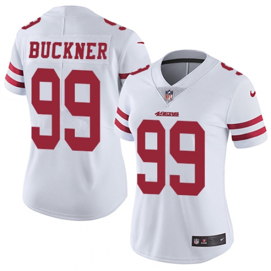 Women's Nike San Francisco 49ers 99 DeForest Buckner White Vapor Untouchable Limited Player NFL Jersey